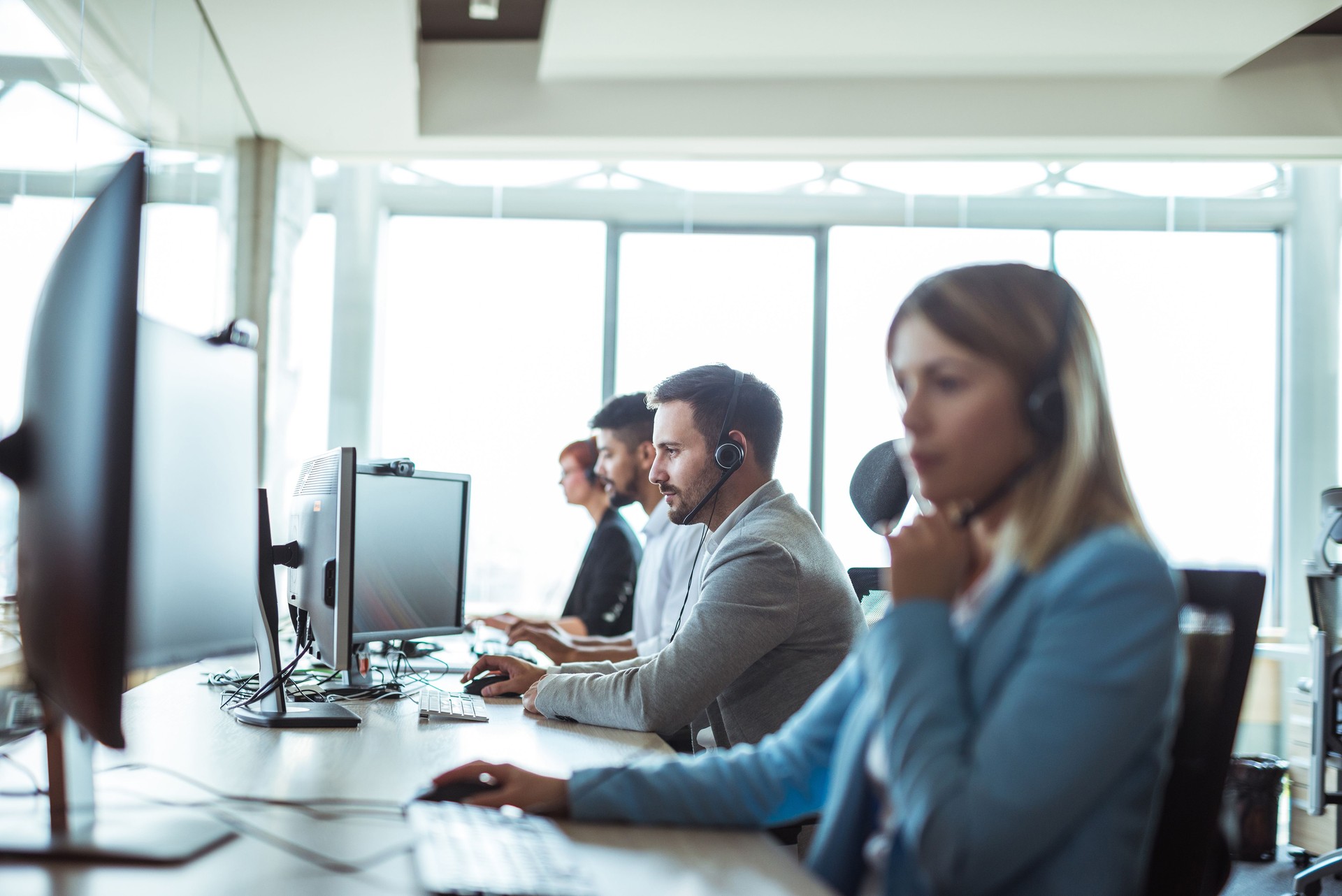 Working in a call centre